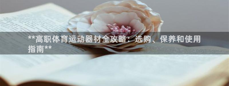 德国意昂3集团：**高职体育运动器材全攻略：选购、保