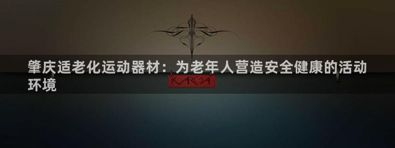意昂3娱乐首页官网下载：肇庆适老化运动器材：为老年人营造安全