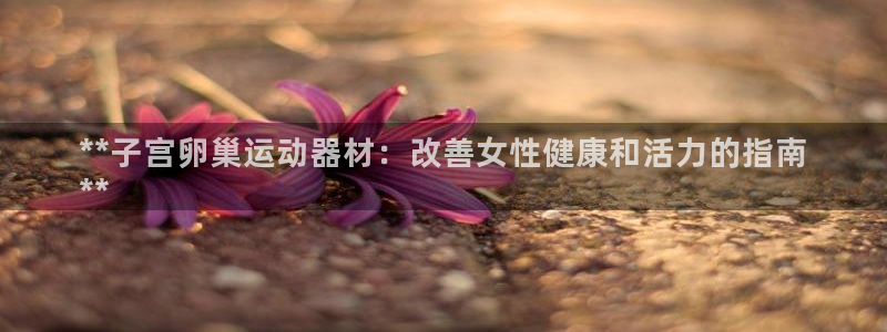 意昂3神州：**子宫卵巢运动器材：改善女性健康和活力