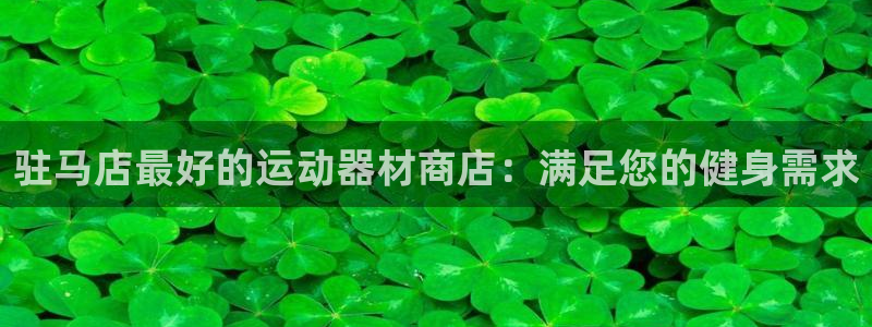 德国意昂3集团：驻马店最好的运动器材商店：满足您的健