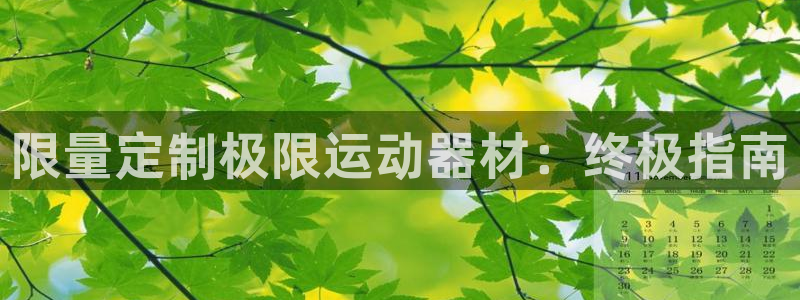 意昂体育3平台：限量定制极限运动器材：终极指南
