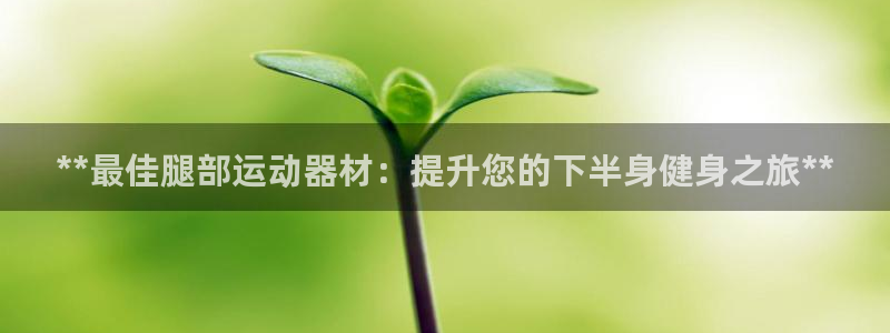 意昂体育3招商电话是多少啊：**最佳腿部运动器材：提